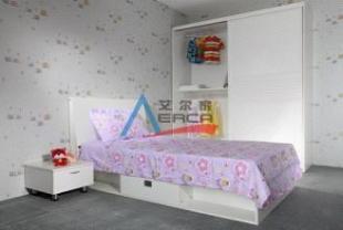 艾尔家暖白色整体衣柜 打造简约现代的家居空间