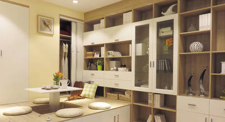 枫木温润，白布纹雅致 打造现代家居的经典储物方案